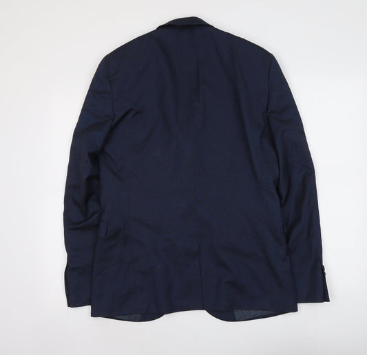 NEXT Mens Blue Polyester Jacket Suit Jacket Size M Regular