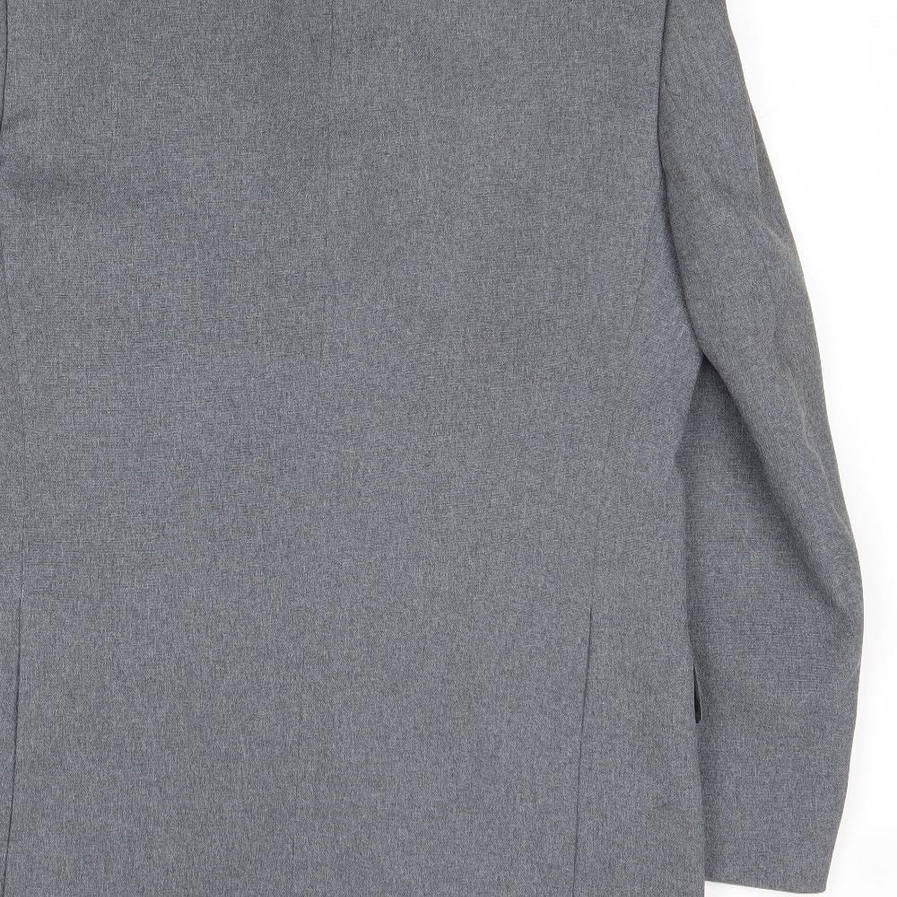 Dunn & Co Mens Grey Polyester Jacket Suit Jacket Size 40 Regular
