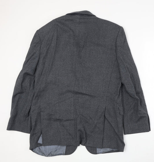 Marks and Spencer Mens Blue Wool Jacket Suit Jacket Size 42 Regular