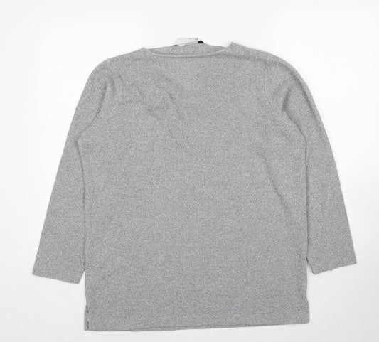 BHS Womens Grey Polyester Pullover Sweatshirt Size 12 Pullover