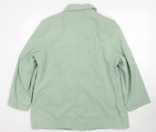 EWM Womens Green Jacket Size 18 Button