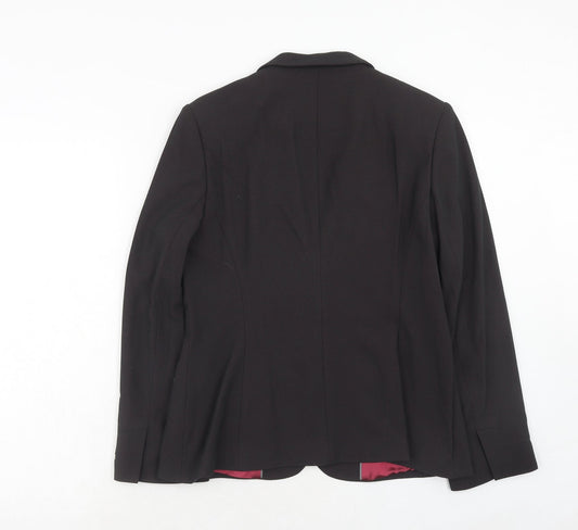 Marks and Spencer Womens Grey Polyester Jacket Blazer Size 12
