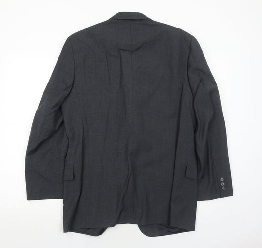 NEXT Mens Grey Wool Jacket Suit Jacket Size 38 Regular