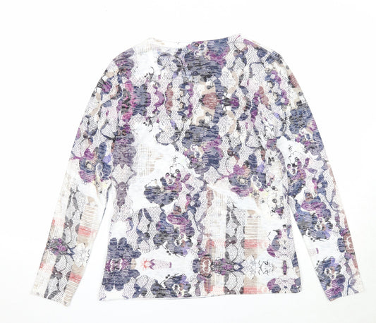 Womens UK Size S Lakeland Multicoloured Polyester T-Shirt