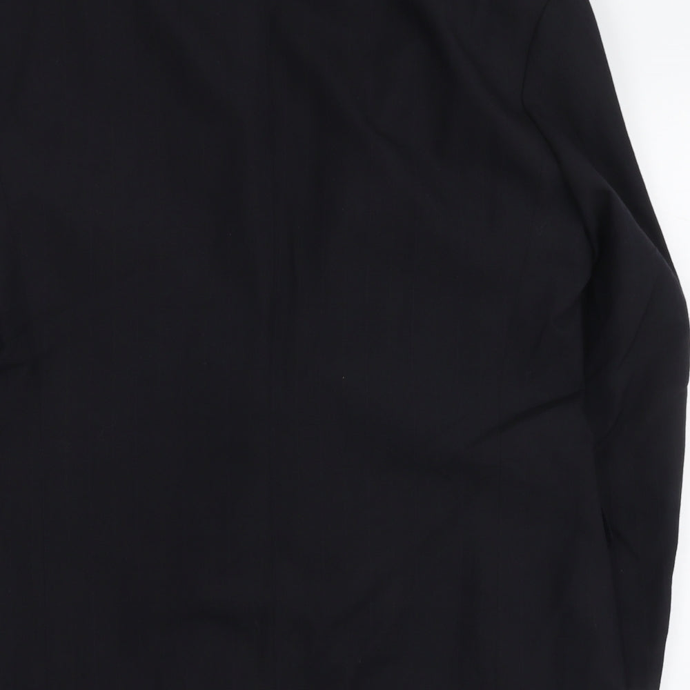 Marks and Spencer Mens Black Polyester Jacket Suit Jacket Size M Regular