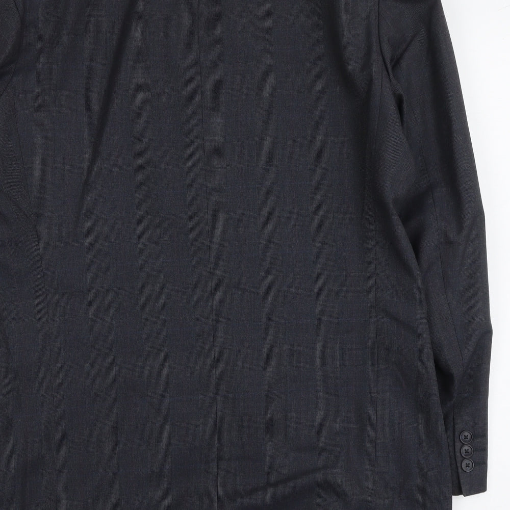 Marks and Spencer Mens Blue Polyester Jacket Suit Jacket Size L Regular