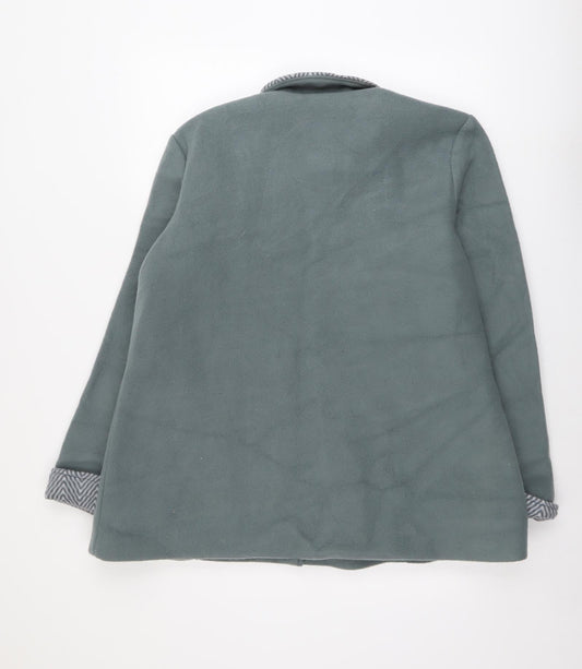 Anne De Lancay Womens Green Jacket Size M Button