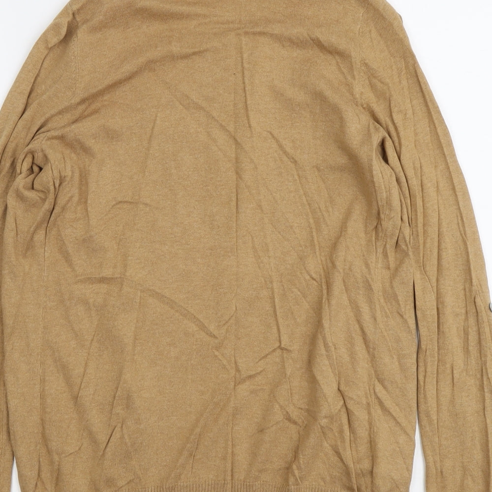 NEXT Womens Brown Round Neck Cotton Pullover Jumper Size 8 - Twin Set