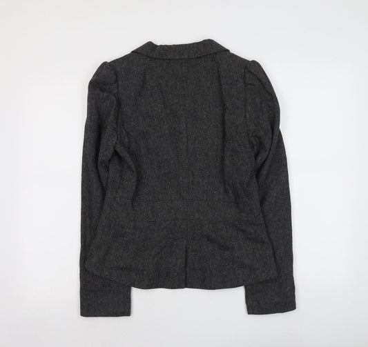 Kappahl Womens Grey Polyester Jacket Blazer Size 10
