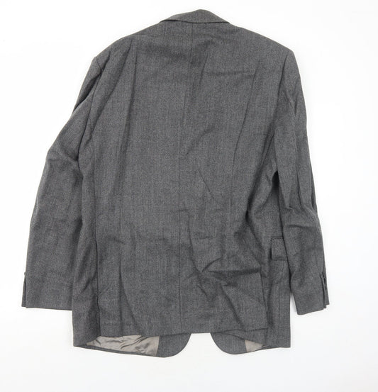 Marks and Spencer Mens Grey Wool Jacket Suit Jacket Size 42 Regular