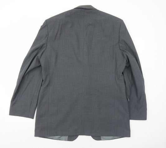 Marks and Spencer Mens Grey Polyester Jacket Suit Jacket Size 42 Regular