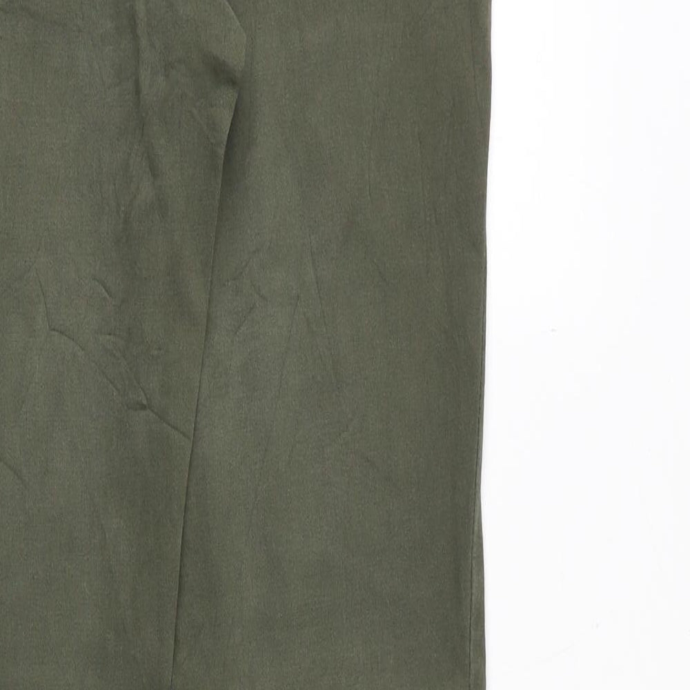 Osika Jeans Womens Green Cotton Straight Jeans Size 32 in Regular Zip