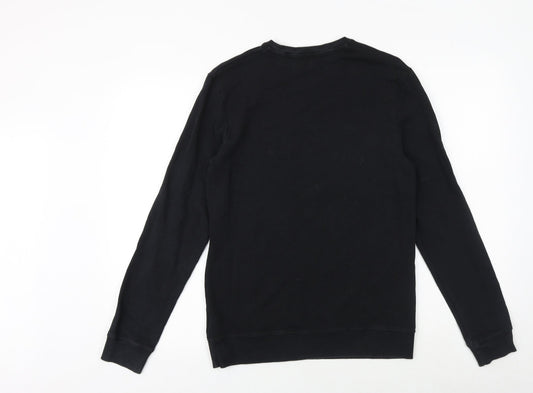 NEXT Mens Black Chlorofibre Pullover Sweatshirt Size S - If Lost Return To Babe