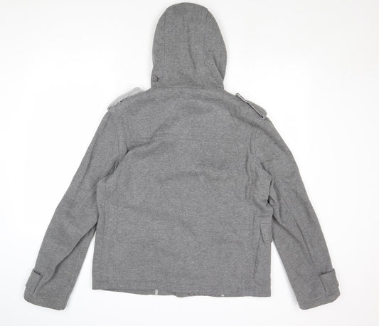 ASOS Womens Grey Jacket Coat Size M Button