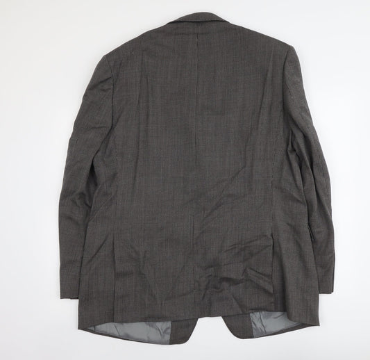 Marks and Spencer Mens Grey Wool Jacket Suit Jacket Size L Regular