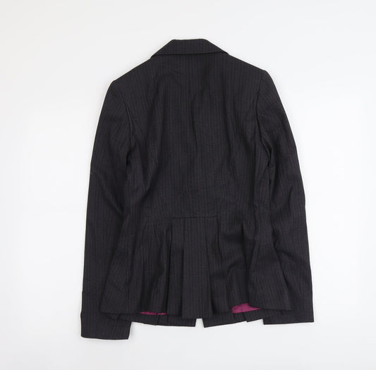 NEXT Womens Grey Polyester Jacket Blazer Size 8