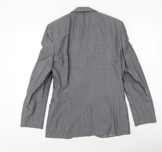 NEXT Mens Grey Wool Jacket Suit Jacket Size 36 Regular