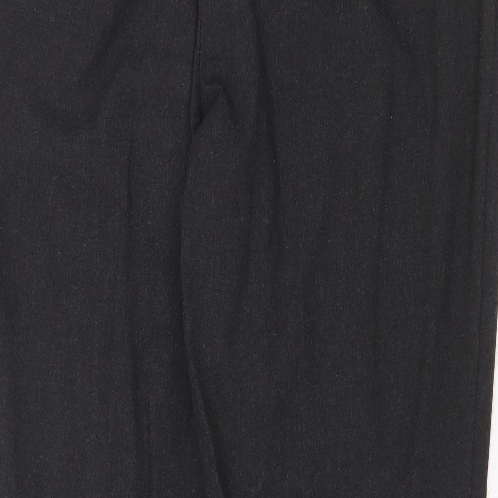 Marks and Spencer Womens Grey Polyester Dress Pants Trousers Size 14 Regular Zip