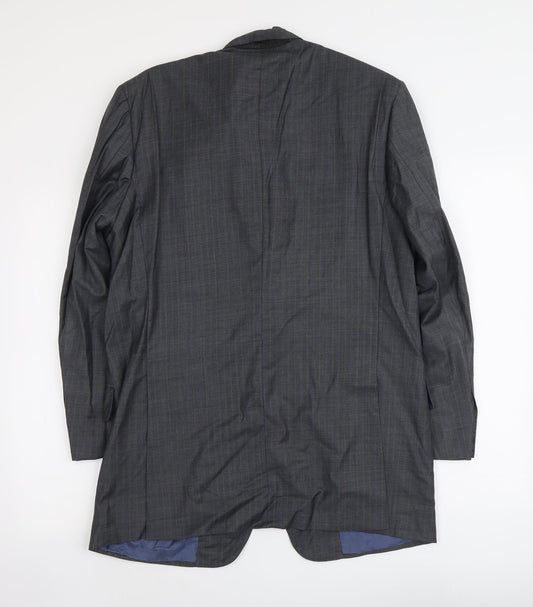Sanstone Mens Grey Wool Jacket Suit Jacket Size L Regular