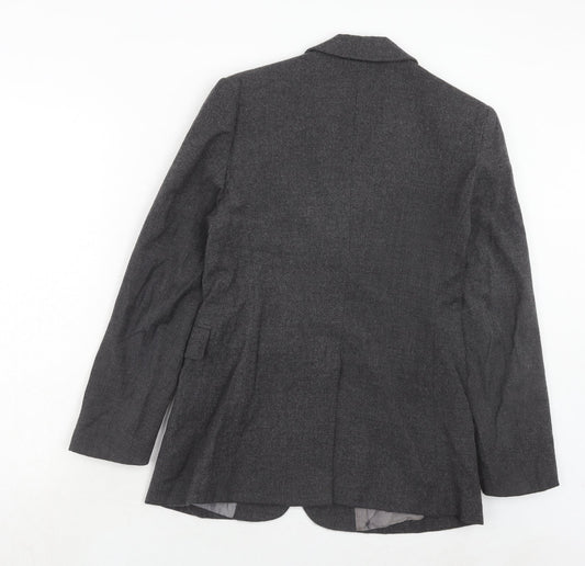 Oasis Womens Grey Wool Jacket Suit Jacket Size 12