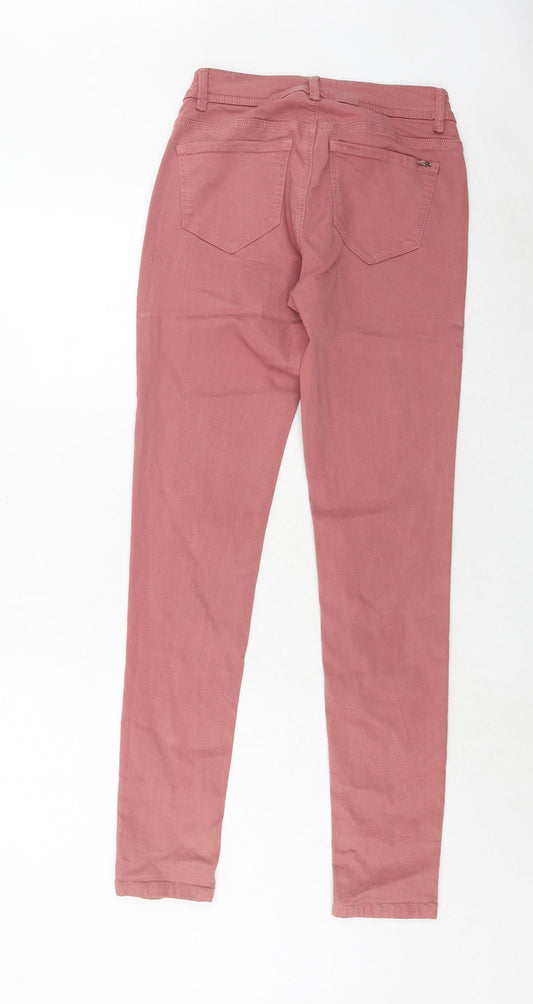 Esprit Womens Pink Cotton Skinny Jeans Size 10 Regular Zip