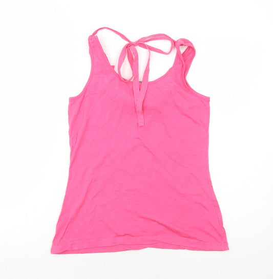 Womens UK Size 10 Lakeland Pink Cotton Tank