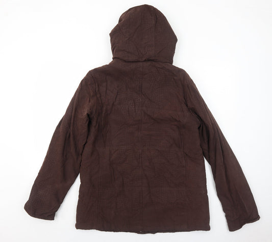 EWM Womens Brown Jacket Size 14 Zip