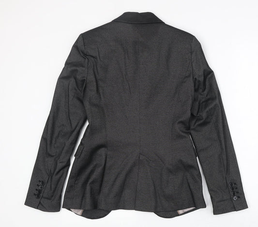 Zara Womens Grey Polyester Jacket Suit Jacket Size S