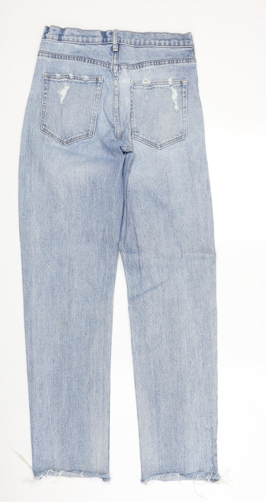 Gap Womens Blue Cotton Straight Jeans Size 27 in Regular Zip
