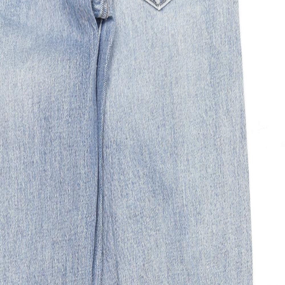 Gap Womens Blue Cotton Straight Jeans Size 27 in Regular Zip