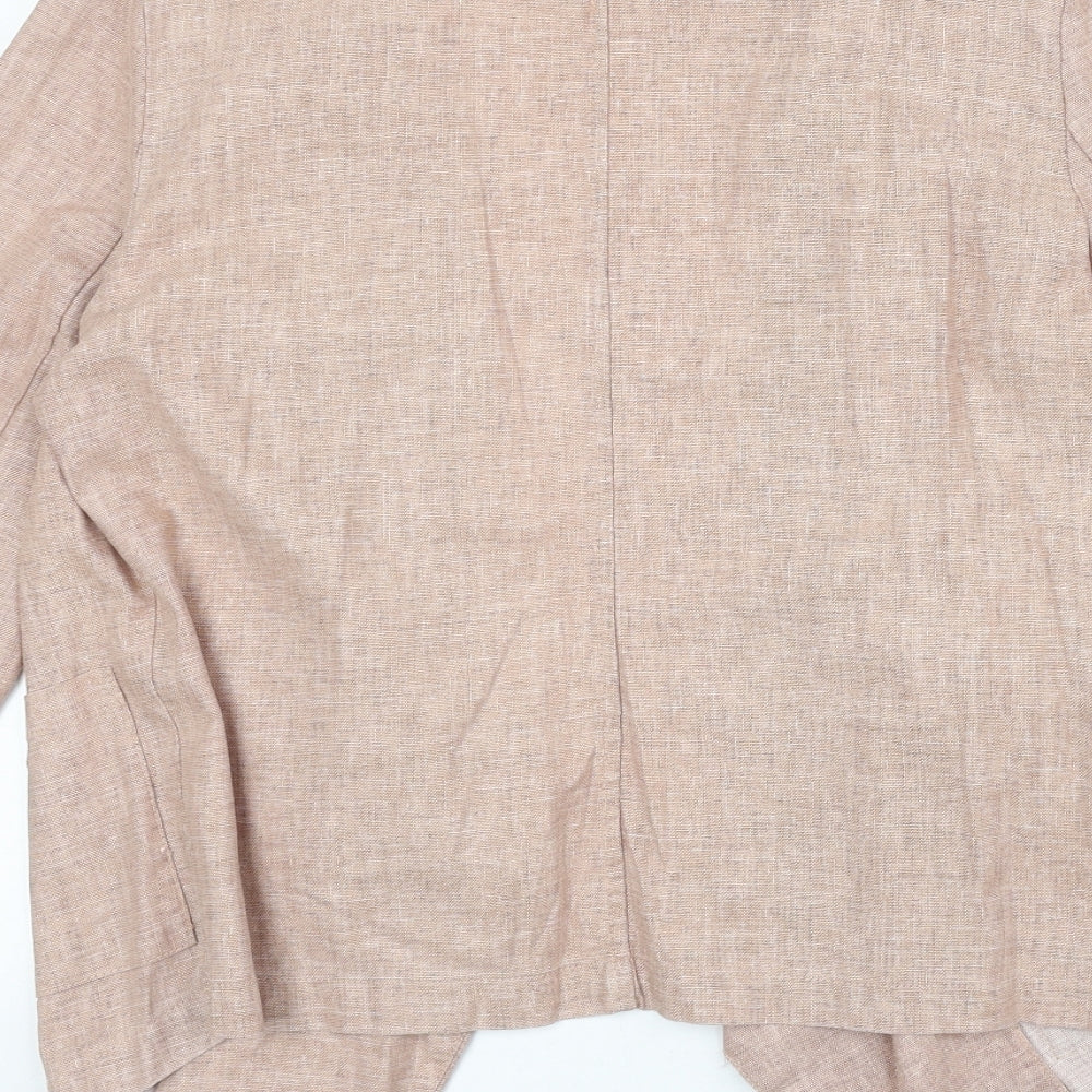 New Look Womens Pink V-Neck Viscose Cardigan Jumper Size 14