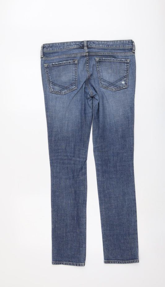 Gap Womens Beige Cotton Straight Jeans Size 6 L31 in Regular Button