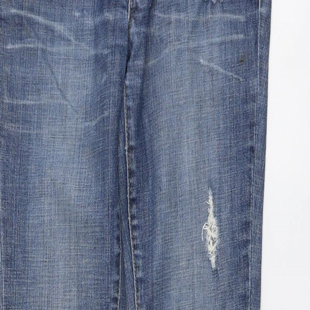 Gap Womens Beige Cotton Straight Jeans Size 6 L31 in Regular Button