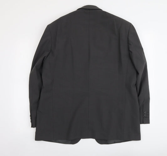 Marks and Spencer Mens Grey Polyester Jacket Suit Jacket Size L Regular