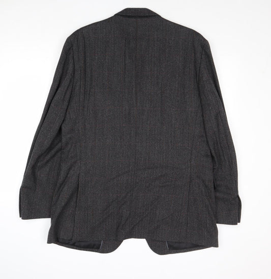 Wellington Mens Grey Wool Jacket Suit Jacket Size 42 Regular
