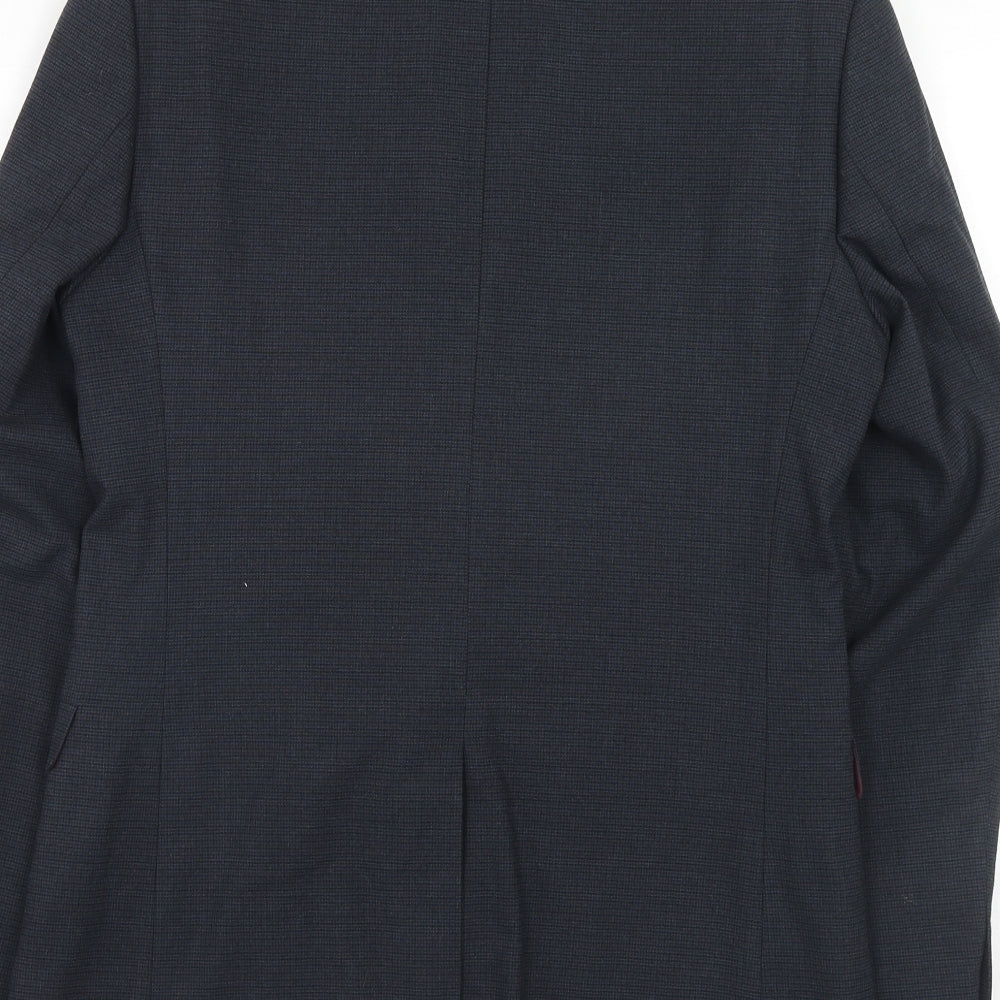 Marks and Spencer Mens Blue Polyamide Jacket Suit Jacket Size 38 Regular