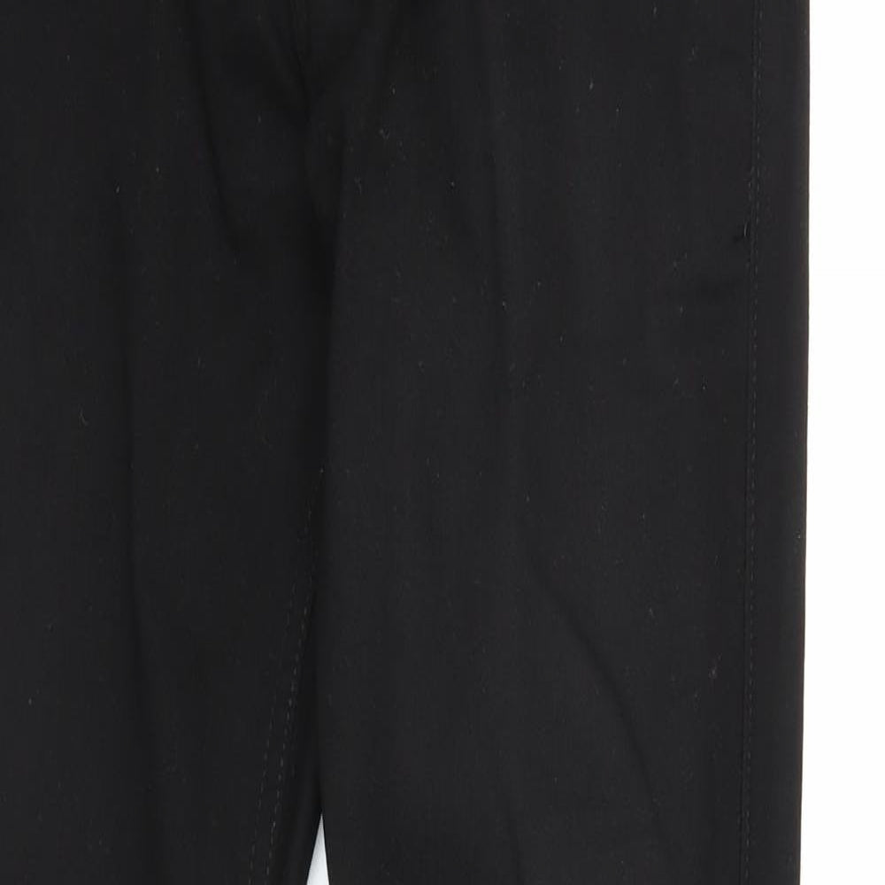 Hollister Mens Black Cotton Skinny Jeans Size 30 in L32 in Regular Zip - Ripped knee