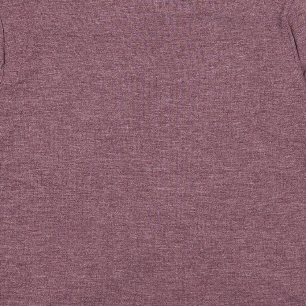 Dorothy Perkins Womens Purple V-Neck Polyester Pullover Jumper Size 12 - Wrap Style