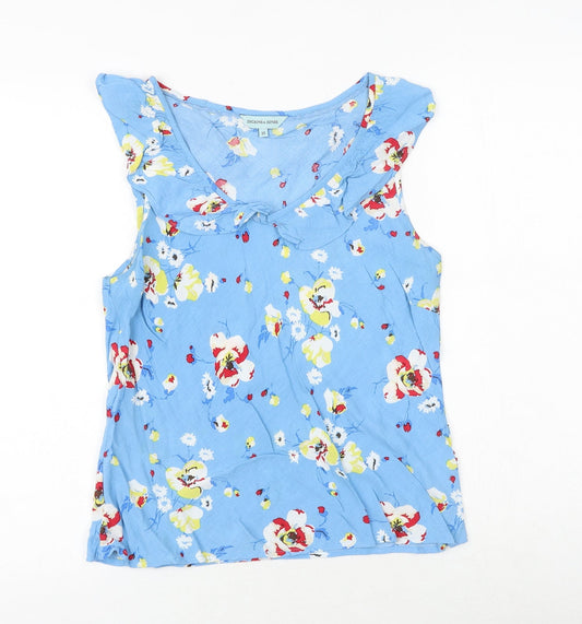 Womens UK Size 10 Dickins & Jones Blue Viscose Tank