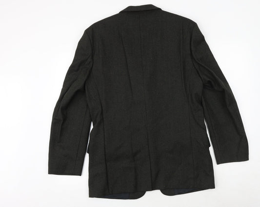 Canada Mens Grey Wool Jacket Suit Jacket Size 38 Regular