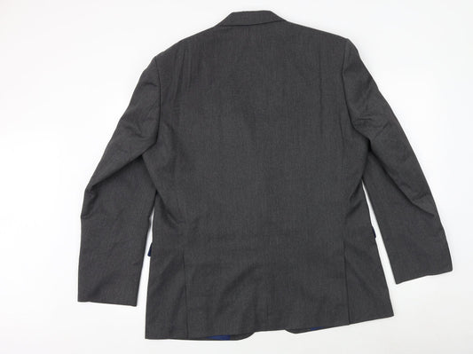 Marks and Spencer Mens Grey Polyester Jacket Suit Jacket Size 44 Regular