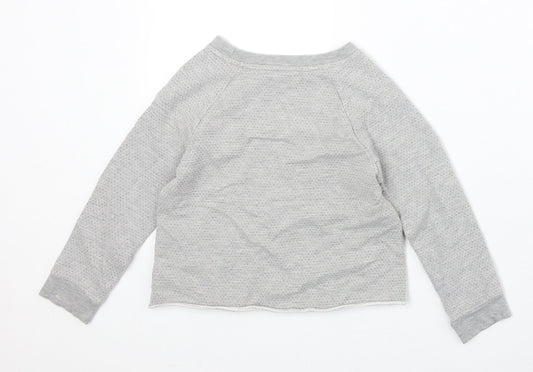 NEXT Girls Green Cotton Pullover Sweatshirt Size 6 Years Pullover