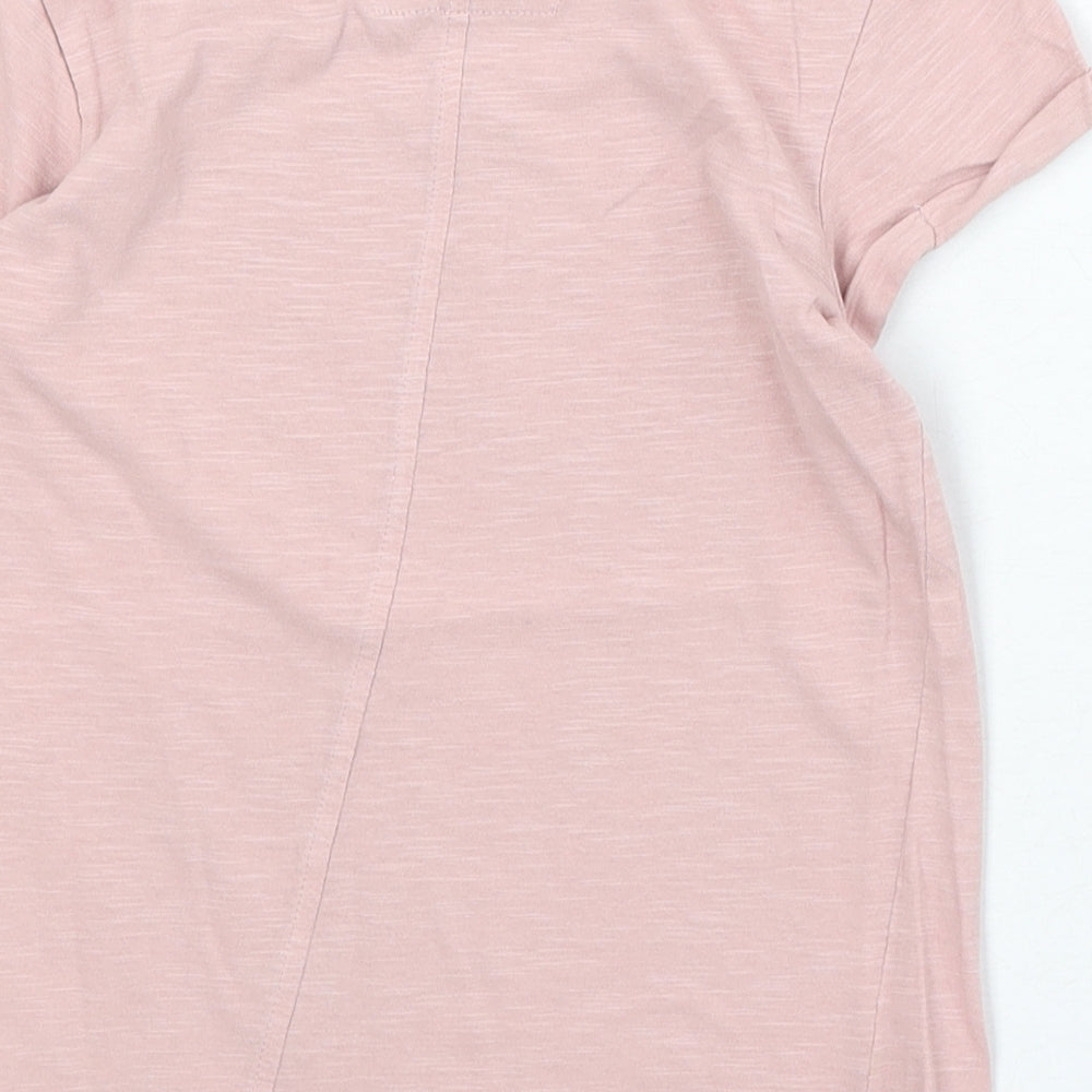 Brand and care label for Next girls’ pink 100% cotton basic t-shirt, years round neck pullover - you wonderful sparkly thing