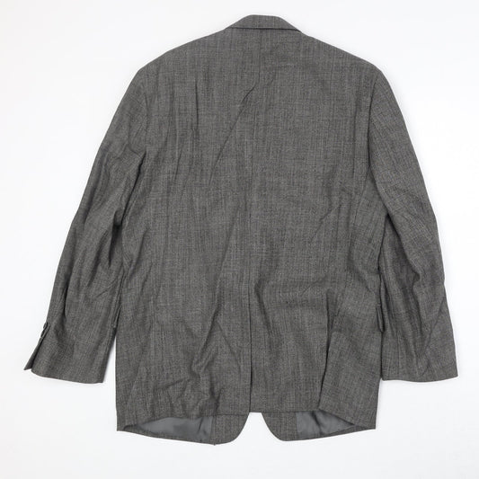 Marks and Spencer Mens Grey Wool Jacket Suit Jacket Size 40 Regular