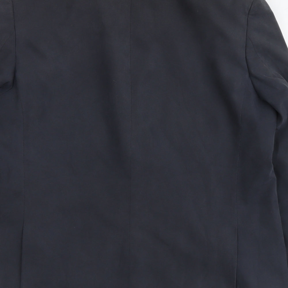 Marks and Spencer Mens Blue Polyester Jacket Suit Jacket Size 44 Regular