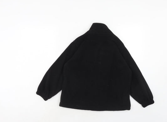 ACS Boys Black Basic Jacket Jacket Size 6-7 Years Zip