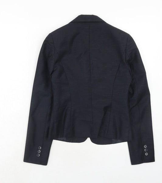 COCOC Womens Blue Polyester Jacket Suit Jacket Size 8