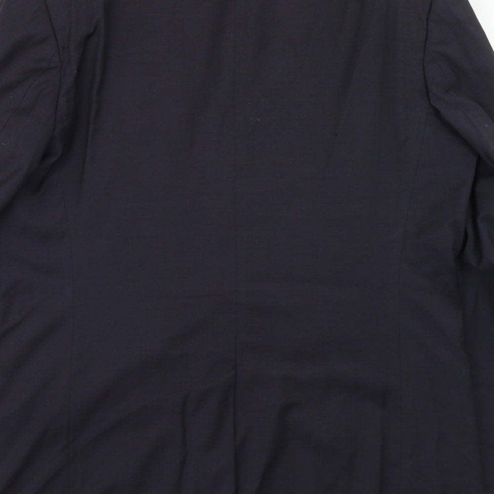 Marks and Spencer Mens Blue Wool Jacket Suit Jacket Size 44 Regular