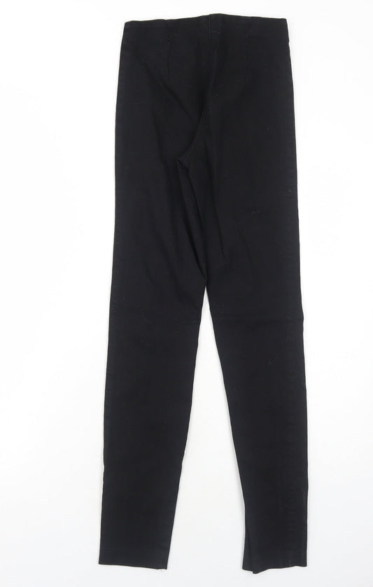 H&M Womens Black Cotton Skinny Jeans Size 4 Regular