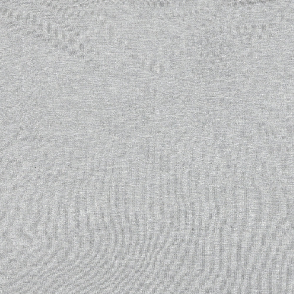 Marks and Spencer Womens Grey V-Neck Acrylic Pullover Jumper Size L